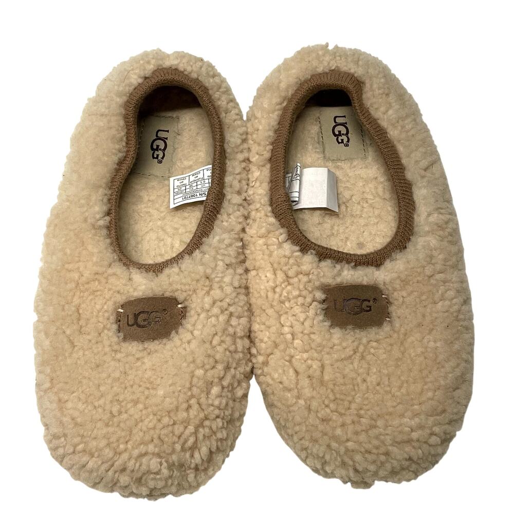 Ugg Womens Birche Slippers Shearling Ballet Flats Size 8 - Picture 2 of 5